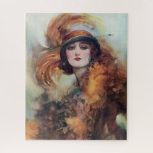 Lure of the green eyes vintage woman