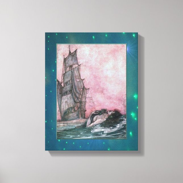 Lure of the Mermaid Wrapped Canvas (Front)