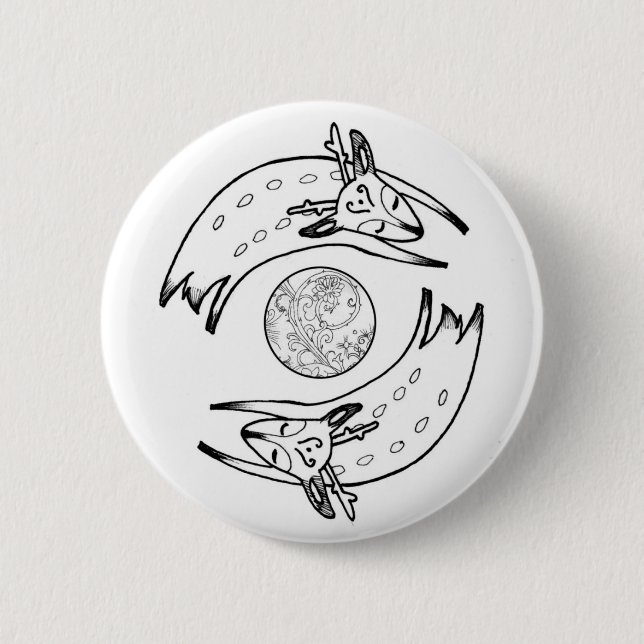 Lurkdeer Buttom 6 Cm Round Badge (Front)