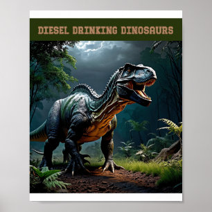 Lurking Albertosaurus Poster