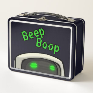 Lurking Beep Boop Metal Lunch Box