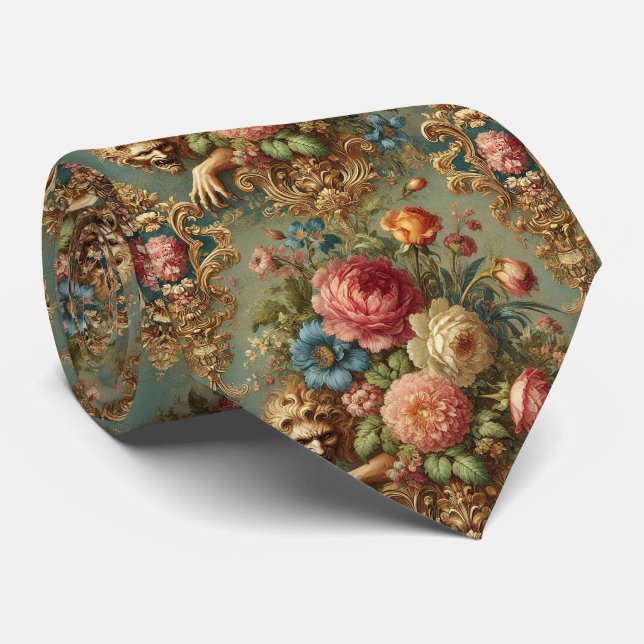 Lurking in Luxury – Gothic Victorian Tie (Rolled)