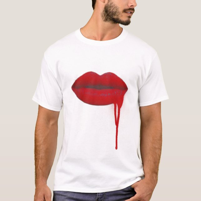 Luscious Comic Lips T-Shirt (Front)