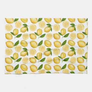 Luscious lemons tea towel