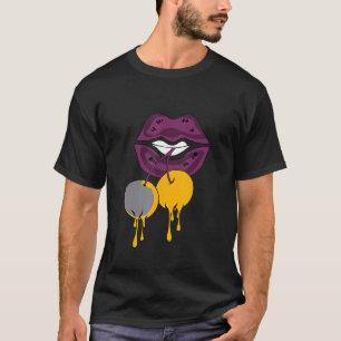 Luscious Lips Dripping Sneaker Match 6 Bordeaux T-Shirt