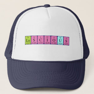 Luscious periodic table word hat