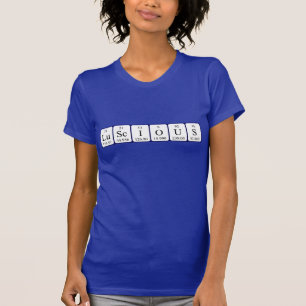Luscious periodic table word shirt