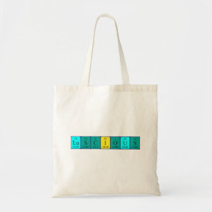 Luscious periodic table word tote bag