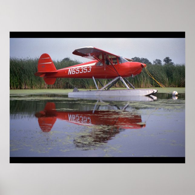 Luscombe, 8A, 1940, Oshkosh_Classic Aviation Poster (Front)