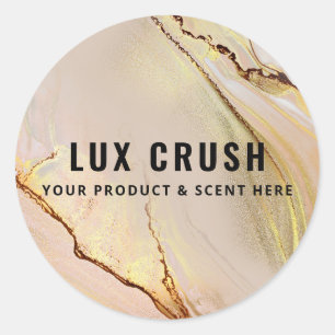 Lush Alcohol Ink Pink And Gold Product Labels