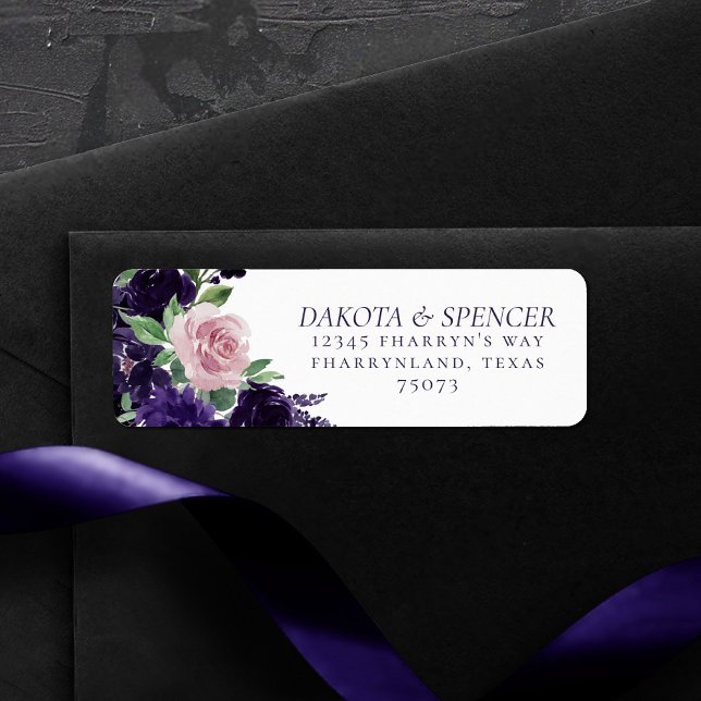 Lush Blossoms | Pink and Purple Floral Address (Creator Uploaded)