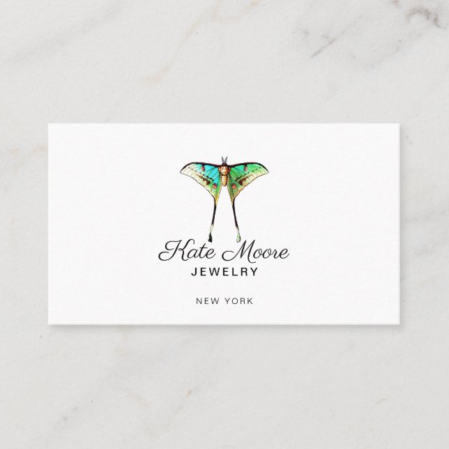 Lush Butterfly Logo Jewellery Designer Calling Card (Front)