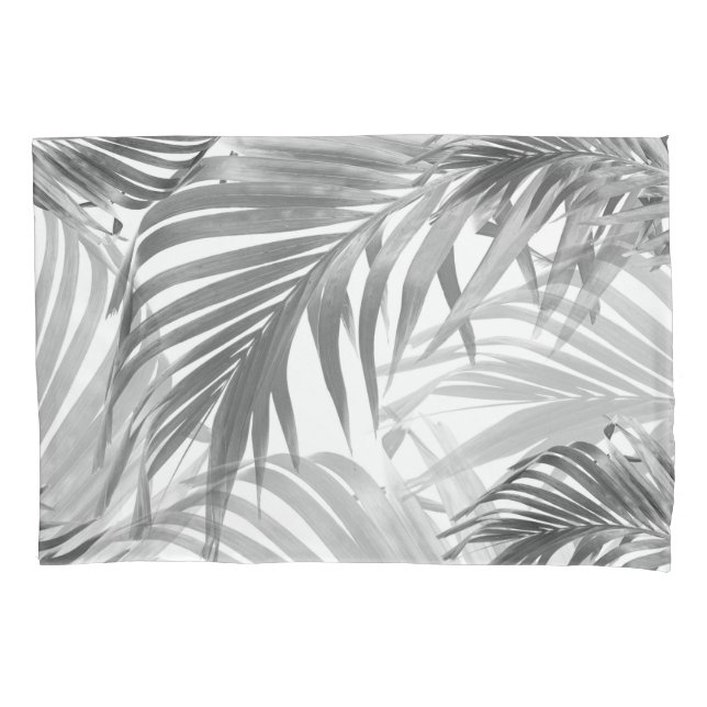 Lush Caribbean Palm Collage #1 #tropical #wall  Pillowcase (Front)