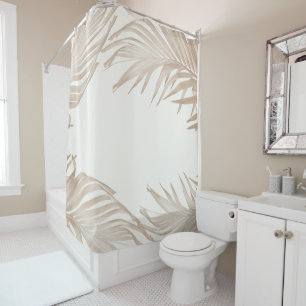 Lush Caribbean Palm Collage 3 Shower Curtain