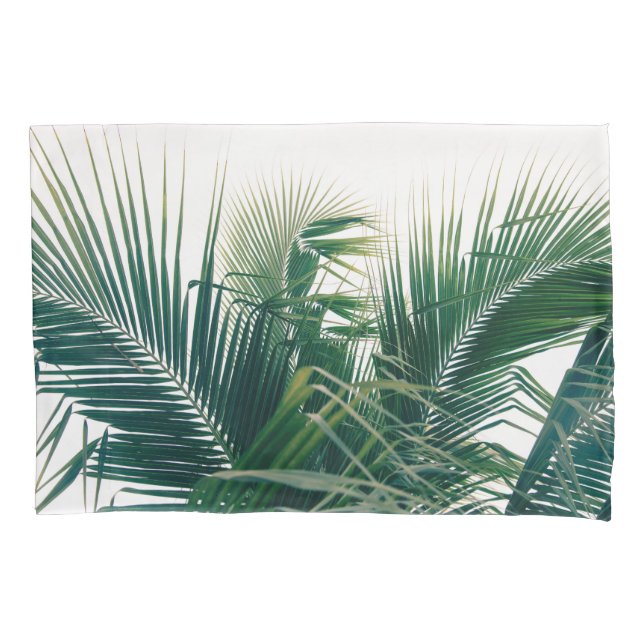 Lush Caribbean Palms 13 #palms#tropical Pillowcase (Front)