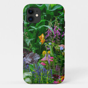 Lush English Cottage Garden Summer Flowers Photo Case-Mate iPhone Case