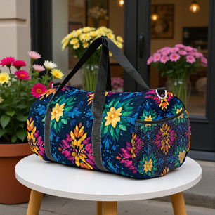 Lush Floral Duffle Bag