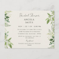 Lush Foliage Cream Bridal Shower