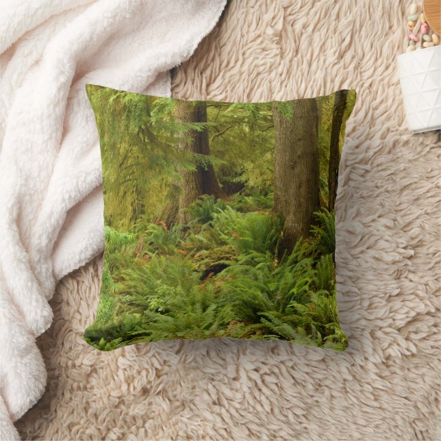 Lush Forest & Ferns | Ecola State Park, Oregon Cushion (Blanket)