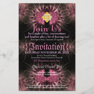 Lush Fractal Invitation Event Flyer