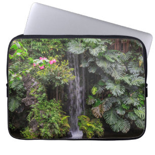 Lush Garden Waterfall, China Laptop Sleeve