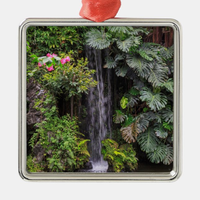 Lush Garden Waterfall, China Metal Tree Decoration (Front)