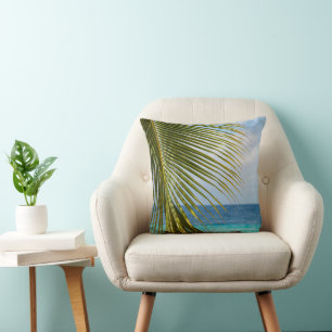 Lush Glam Palm Ocean 1 Cushion