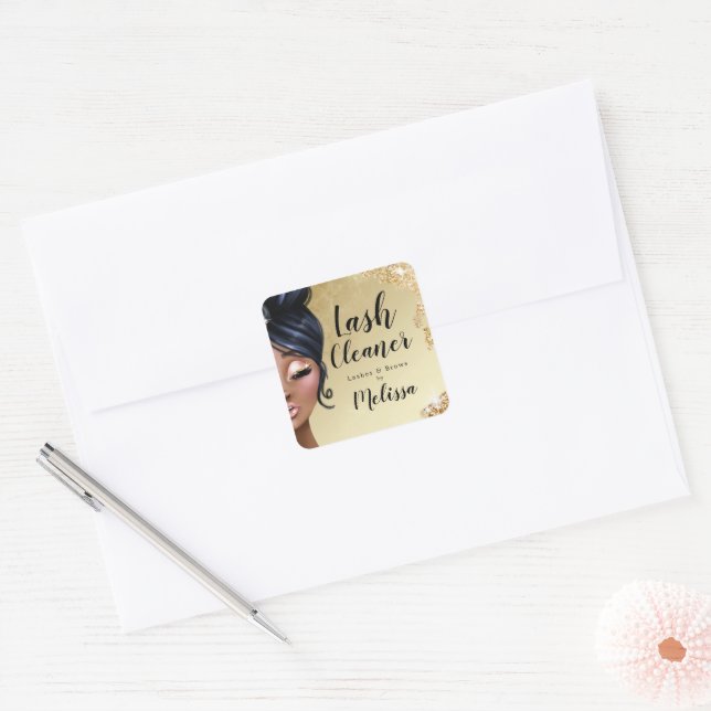 Lush Gold Lash Cleaner Luxe Eyelashes Label (Envelope)