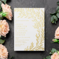 Lush Golden Greenery Informal Wedding
