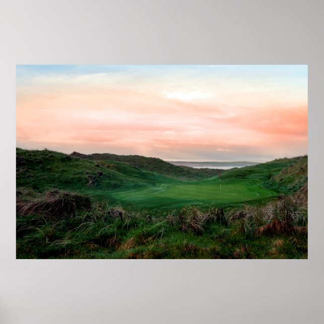 lush green Ballybunion links golf course Poster (Front)