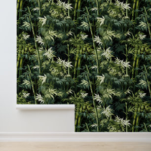 Lush Green Bamboo Leaves Forest Peel And Stick Wallpaper