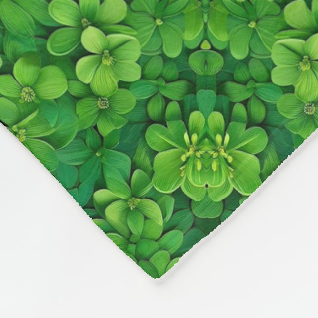 Lush Green Clover Blanket (Corner)