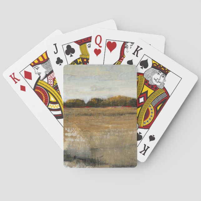 Lush Green Countryside Landscape Playing Cards (Back)