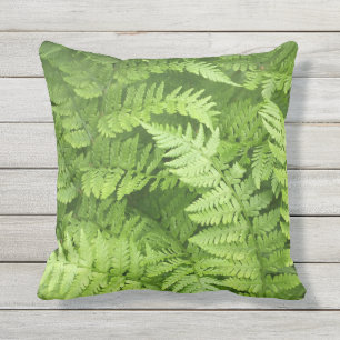 Lush Green Ferns Cushion
