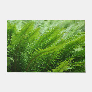 Lush green ferns doormat
