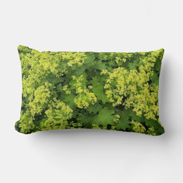 Lush Green Ivy Botanical Nature Throw Pillow (Front)