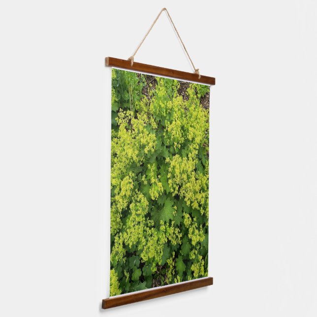 Lush Green Ivy Wall Nature Botanical Tapestry (Angled)