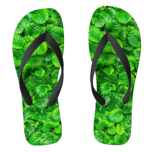 Lush Green Leaves Jandals