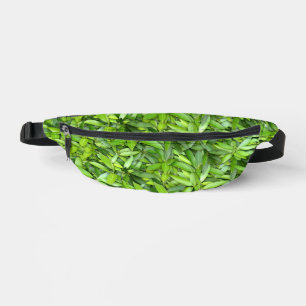 Lush Green Leaves Pattern – Nature Botanical  Bum Bags