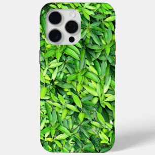 Lush Green Leaves Pattern – Nature Botanical iPhone 15 Pro Max Case