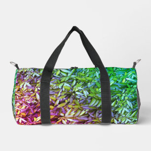 Lush Green Leaves Pattern – Nature Botanical  Duffle Bag