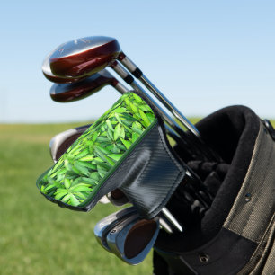 Lush Green Leaves Pattern – Nature Botanical Golf Head Cover