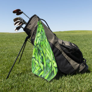 Lush Green Leaves Pattern – Nature Botanical Golf Towel