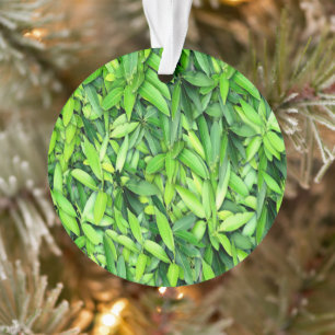 Lush Green Leaves Pattern – Nature Botanical Ornament