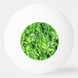 Lush Green Leaves Pattern – Nature Botanical  Ping Pong Ball