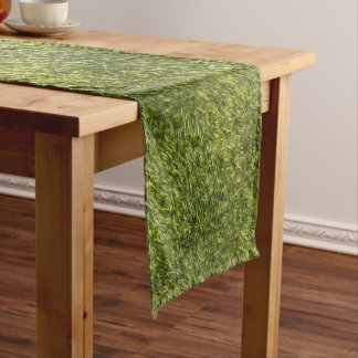 Lush Green Moss Short Table Runner