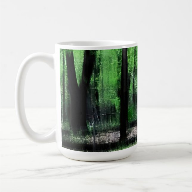 Lush Green Woods Coffee Mug (Left)