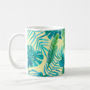 Lush greenery of tropical plants from jungle. Endl Coffee Mug