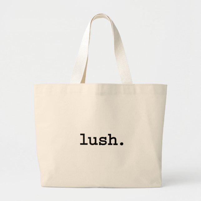 lush. large tote bag (Front)