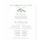Lush Leaves Elegant Wedding Ceremony Program Sign